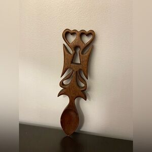 Welsh Love Spoon Hand Carved